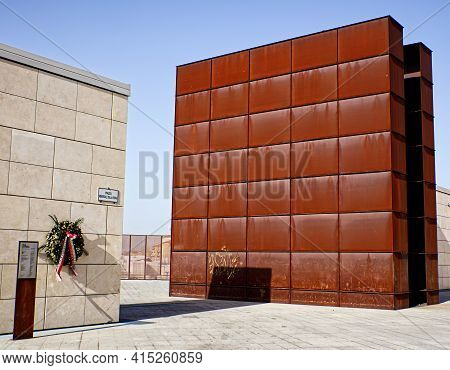 Bologna - Italy - February 20, 2021: Shoah Memorial Monument In Bologna. This Monument Represents Th