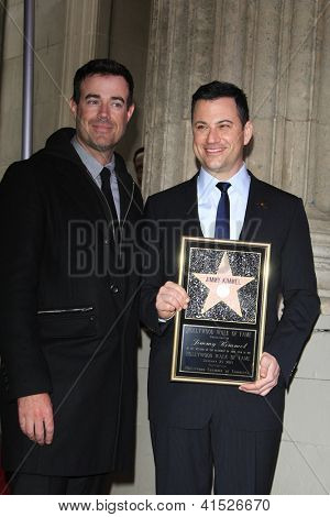 ลอสแองเจลิส - 25 jan: Daly คาร์สัน Jimmy Kimmel ในพิธีที่ Jimmy Kimmel เป็นอีกด้วยการ 
