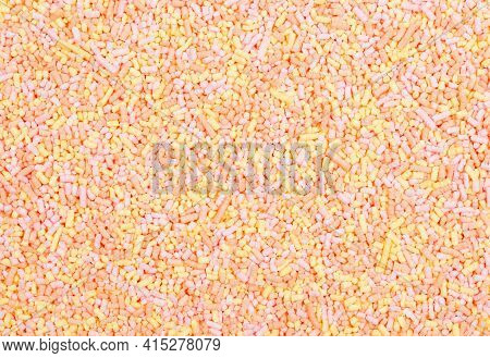 Dutch Sweet Colored Sprinkles Or Vruchten Hagelslag, Isolated