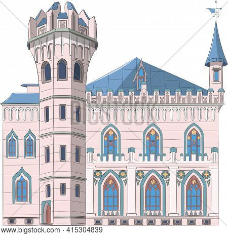 Riga. A Beautiful Old Stone Mansion Of A Small Guild Of Artisans.