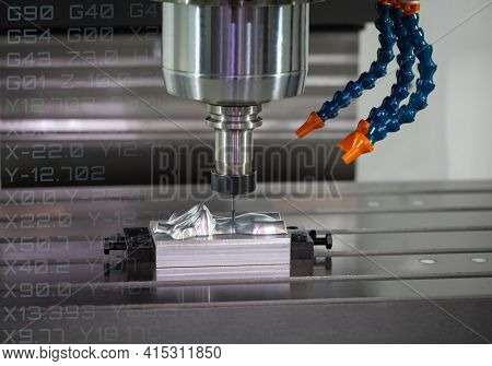 Cnc Milling Machine Cutting Woman Body Shape. Cnc Programming Code. Industrial Manufacturing Metalwo