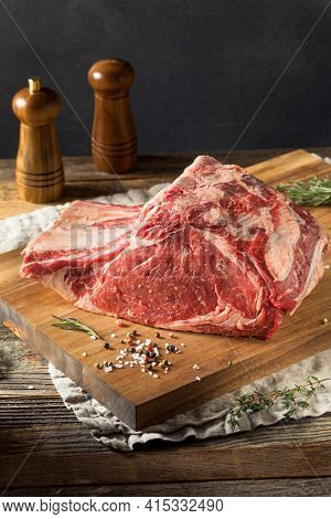 Raw Red Prime Rib Roast