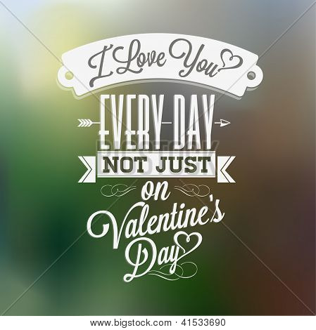 Happy Valentine's Day Hand letters - typografische achtergrond