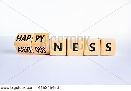 Happyness Or Anxiousness. Turned Cubes And Changed The Word 'anxiousness' To 'happyness'. Beautiful 