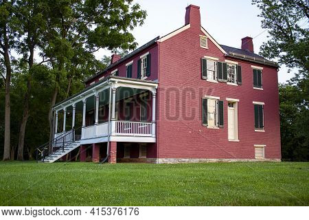 Maryland, Usa 08//05/2020: View Of Worthington House, A Historic Building That Was Located At Monoca