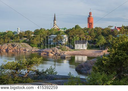 Warm June Morning In City Hanko. Finland