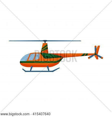 Helicopter Vector Icon.cartoon Vector Icon Isolated On White Background Helicopter.