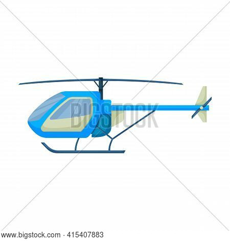 Helicopter Vector Icon.cartoon Vector Icon Isolated On White Background Helicopter.