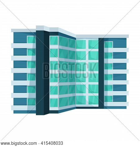 High Buildings Vector Icon.cartoon Vector Icon Isolated On White Background High Buildings.