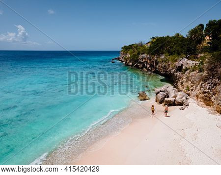 Playa Kalki Curacao Tropical Island In The Caribbean Sea, Playa Kalki Western Side Of Curacao Caribb