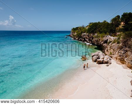 Playa Kalki Curacao Tropical Island In The Caribbean Sea, Playa Kalki Western Side Of Curacao Caribb
