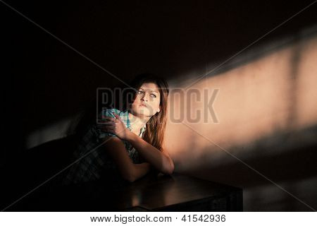 Woman Suffering From A Severe Depression