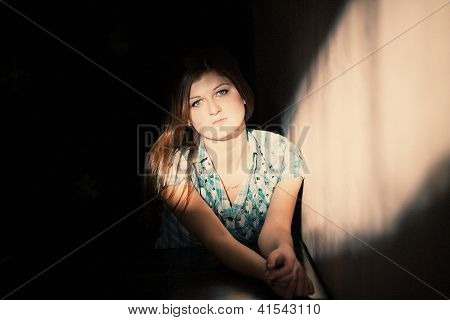 Woman Suffering From A Severe Depression