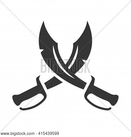 Crossed Sabers Bold Vector Photo Free Trial Bigstock