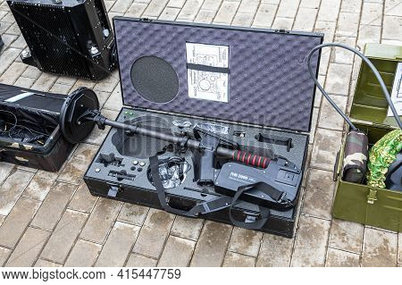 Samara, Russia - February 23, 2020: Non-linear Junction Detector Nr-2000