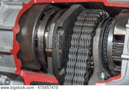 The Gearbox Form Transfer Case In Detail - Close-up Gearbox