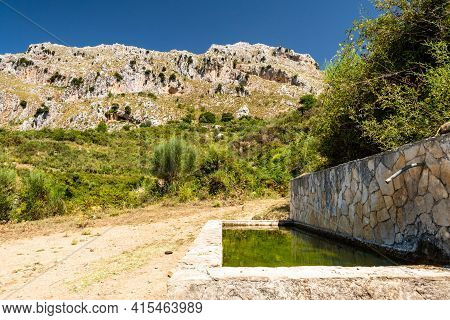 View Of Rocca Del Crasto Near Alcara Li Fusi Town In The Nebrodi Park, Sicily