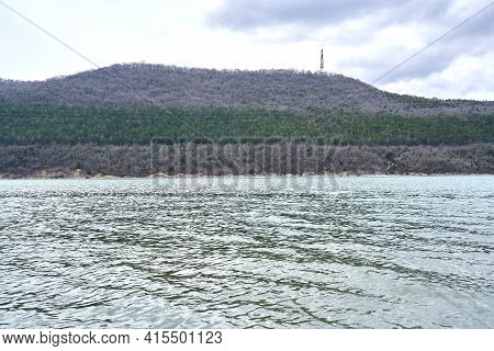 Lake In Abrau Durso In Russia In Early Spring