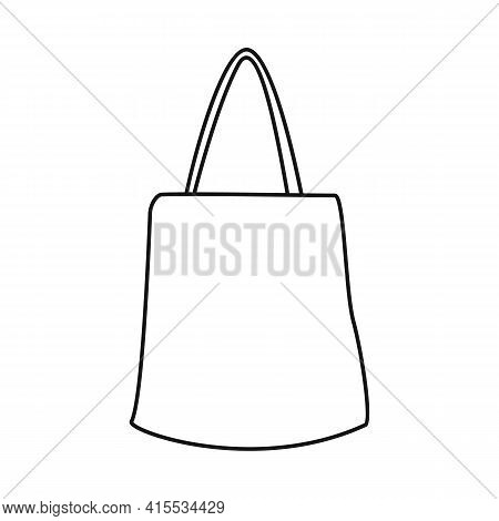 Vector Illustration Of Handbag And Minimarket Logo. Graphic Of Handbag And Sale Vector Icon For Stoc