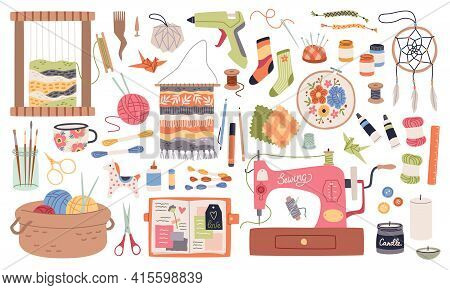 Handmade Crafts. Creative Accessories, Consumables And Tools, Hobbies Workshop Items. Sewing Machine