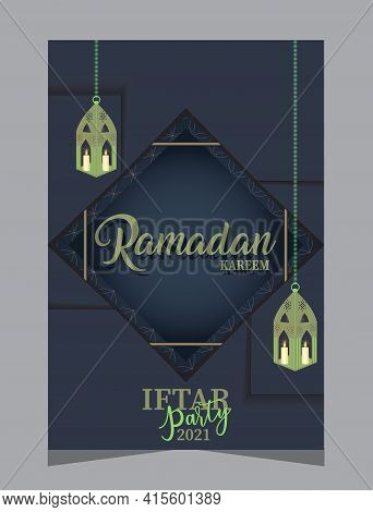 Beautiful Ramadan Kareem Text Design. Arabic Calligraphy Which Means ''ramadan Kareem ''. Paper Cut.