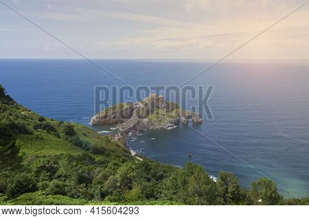 Famous Place Of San Juan De Gastelugache, Basque Country, Spain