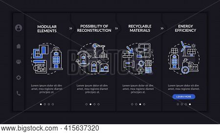 Futuristic Worksite Building Onboarding Vector Template. Responsive Mobile Website With Icons. Web P