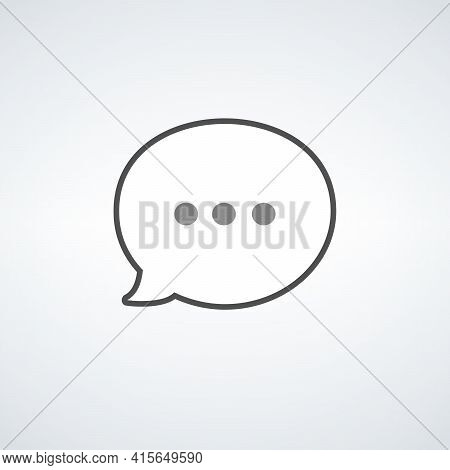 Speech Bubble. Talk Communication Speech Bubbles. Dialog Elements. Conversation And Tech Support Ico