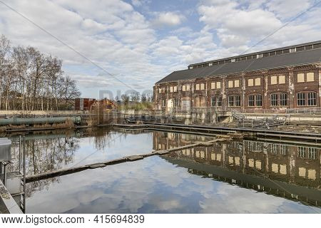Bochum, Germany - February 23, 2021: Industrial Heritage Of Ruhr Region. Former Power Plant In Panor