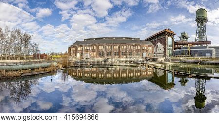 Bochum, Germany - February 23, 2021: Industrial Heritage Of Ruhr Region. Former Power Plant In Panor