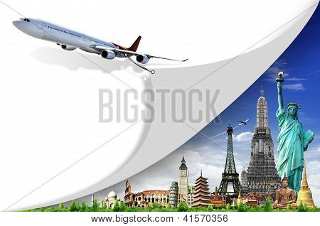 Travel the world concept