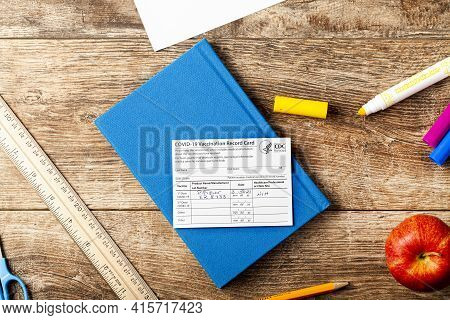 04-02-2021 Clarksburg, Md, Usa: It Is Expected That Kids Will Be Getting Vaccines Before The Start O