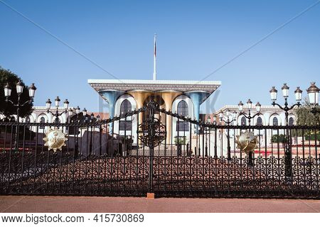 December 3, 2016, Muscat, Oman: Al Alam Palace - a ceremonial residence of sultan Qaboos