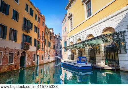Venice canal and buildings, Italy
