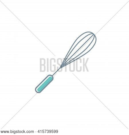 Vector Whisk Icon Mixer. Kitchen Beater Cooking Whisk Bakery Food Blender