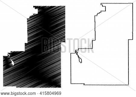 Sanpete County, State Of Utah (u.s. County, United States Of America, Usa, U.s., Us) Map Vector Illu