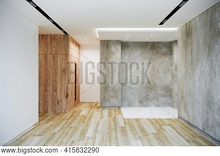 Moving House, Apartment Interior. 3d Rendering Imege