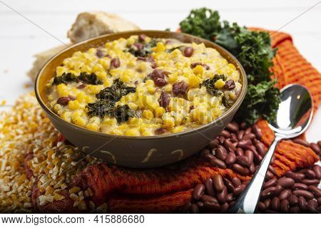 Cachupa, A Hearty Vegan Delicious Cape Verdean Stew Packed With Fresh, Flavor Veggies, Traditional H