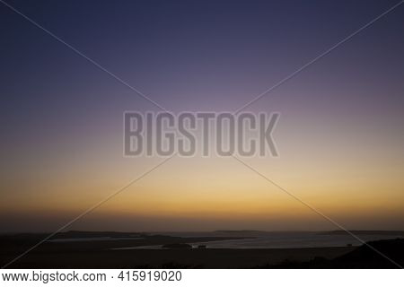 Orange Sunset In La Guajira, Colombia