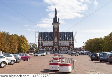 Albert, France - September 12 2020: The Town Hall Inaugurated In 1932 Was Created By The Architects 