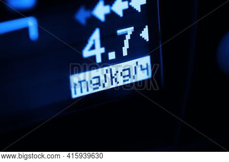 Part Of An Monitor Of Medical Technology.