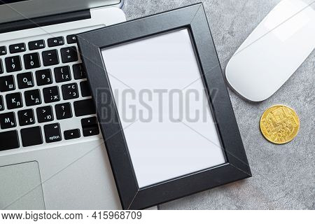 Crypto Art Concept. Blockchain Called Nfts. Digital Collectibles For Cryptocurrencies. Non-fungible