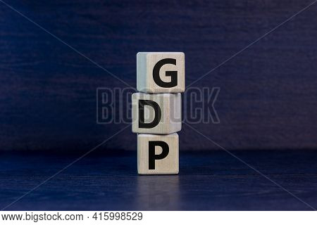 Gdp, Good Distribution Practice Symbol. Concept Words 'gdp, Good Distribution Practice' On Cubes On 
