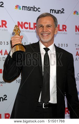 LOS ANGELES - SEP 27:  Tony Plana at the 2013 ALMA Awards - Press Room at Pasadena Civic Auditorium on September 27, 2013 in Pasadena, CA