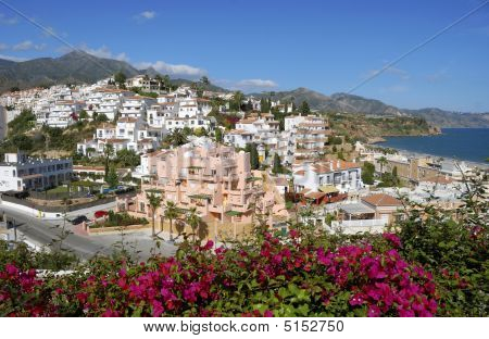 The Village Of Nerja In Spain