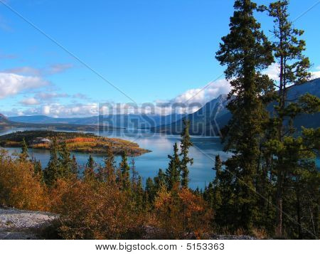 Lake Bennett und Bove Insel