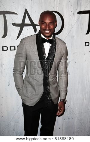 NEW YORK-SEP 28: Model Tyson Beckford attends the grand opening of TAO Downtown at the Maritime Hotel on September 28, 2013 in New York City.