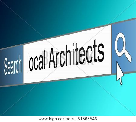 Architect Search Concept.