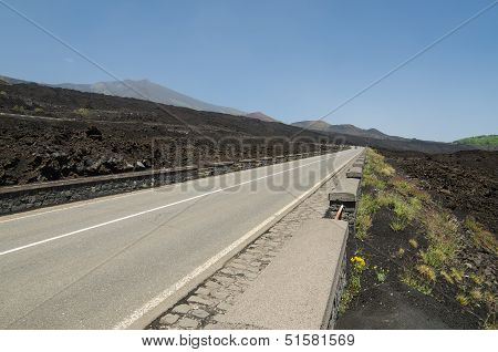 Etna volcano in Sicily, Italy