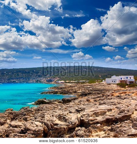 Es calo Escalo de san Agustin Beach in Formentera Balearic islands